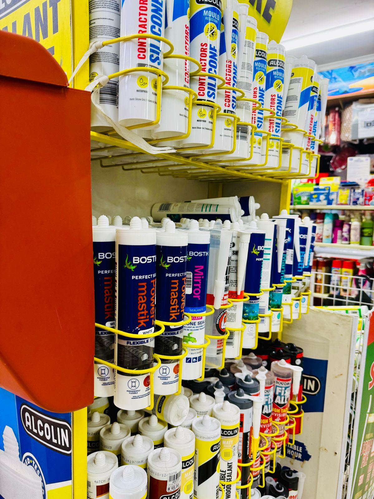 Sealants & caulk display